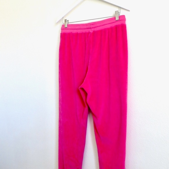 SUNDRY Zip Ankle Velour Jogger Sweatpants Hot Pink Size 3 Large - Picture 11 of 15